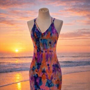 Cute colorful NTW fashion nova dress size S